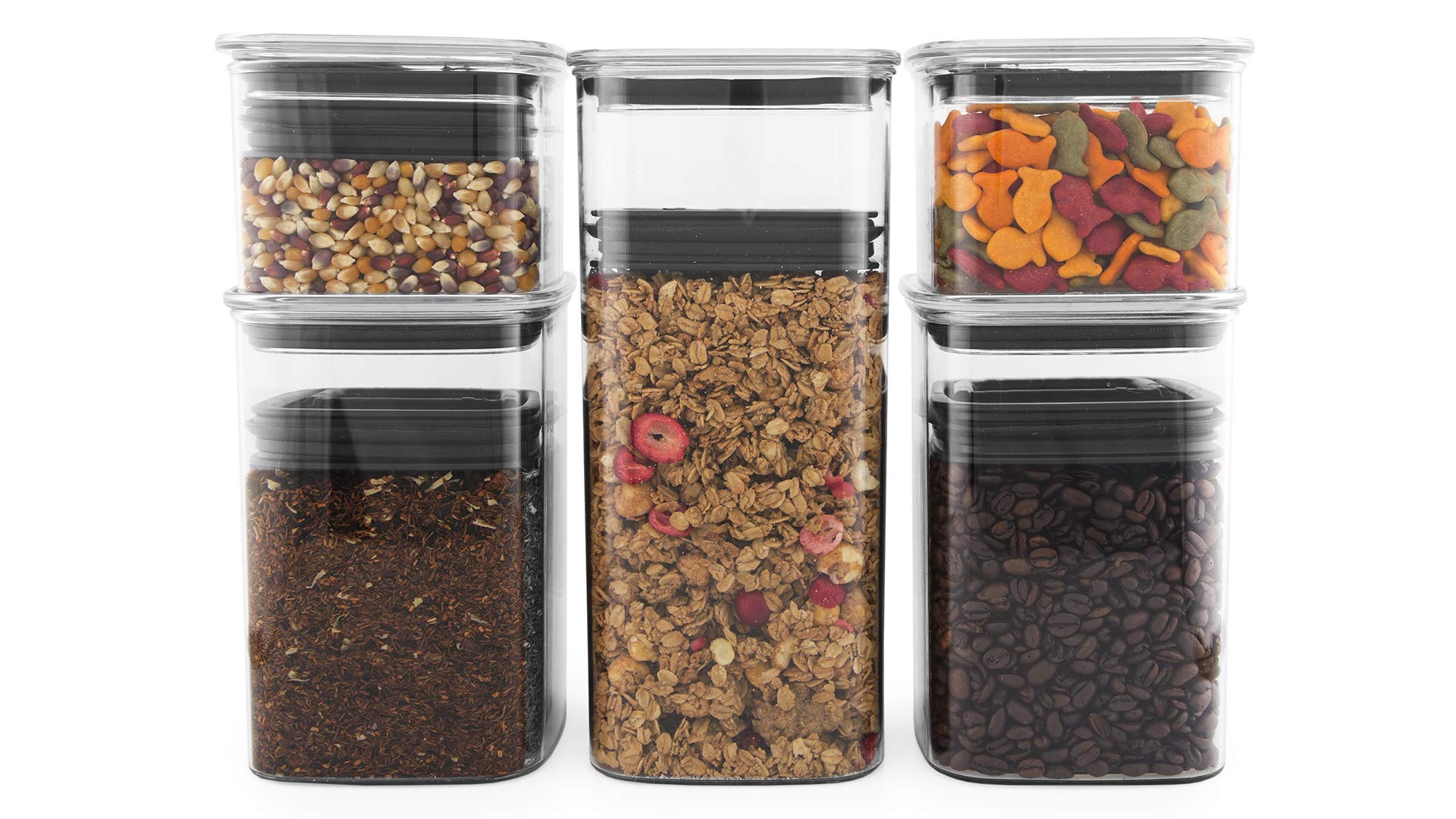 肉厚ガラスの密閉保存容器（2個組/セット）エアスケープ　AirScape 276600-img.jpg